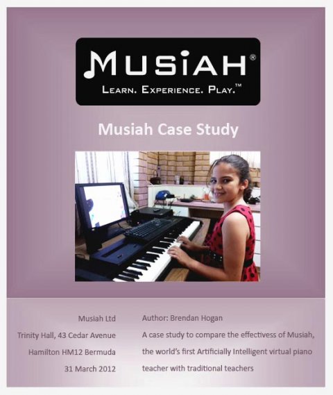 cover of published Musiah piano lessons for kids case study